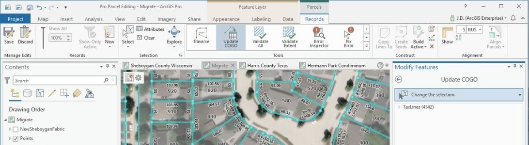 Desaturated ArcGIS Pro screenshot